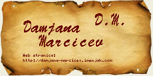 Damjana Marčićev vizit kartica